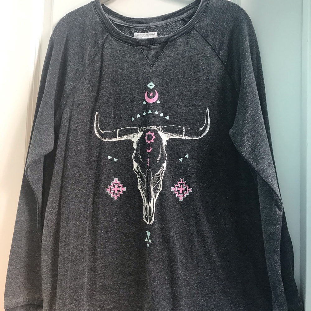 Aztec Long Sleeve soft shirt design on front